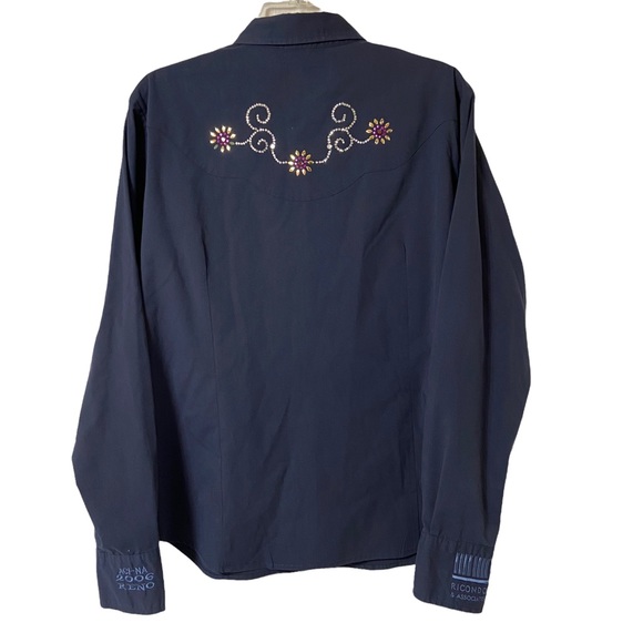 Roper Embellished Long Sleeve Button Down Shirt Size Extra Large - Picture 3 of 12